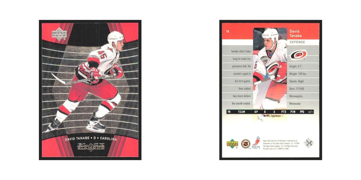 David Tanabe 1999 Upper Deck Black Diamond #18 Carolina Hurricanes NM