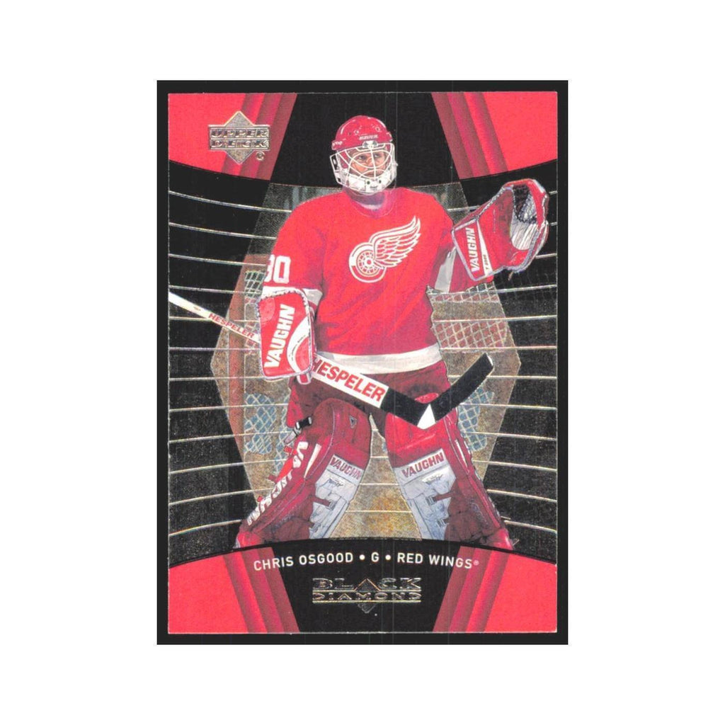 Chris Osgood 1999 Upper Deck Black Diamond #37 Detroit Red Wings Hockey Card NM