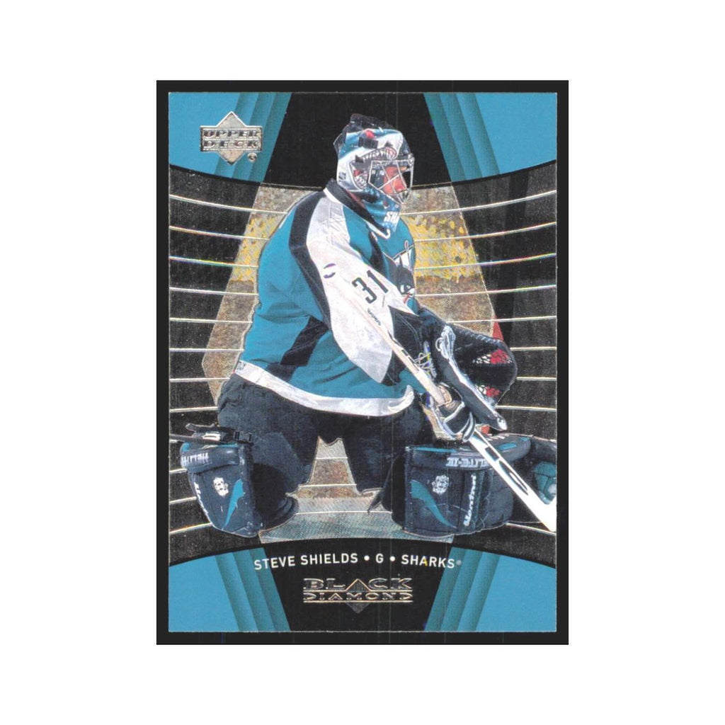 Steve Shields 1999 Upper Deck Black Diamond #77 San Jose Sharks Hockey Card NM