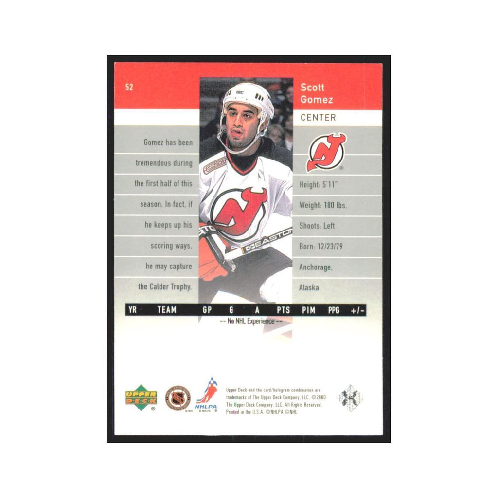 Scott Gomez 1999 Upper Deck Black Diamond #52 New Jersey Devils Hockey Card NM