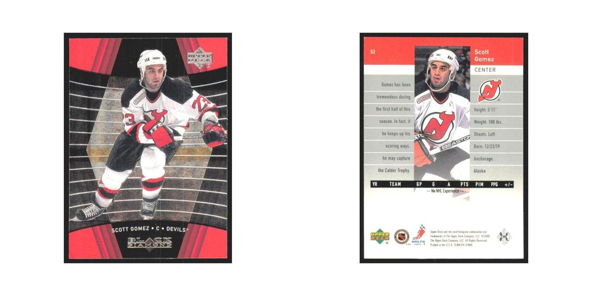 Scott Gomez 1999 Upper Deck Black Diamond #52 New Jersey Devils Hockey Card NM