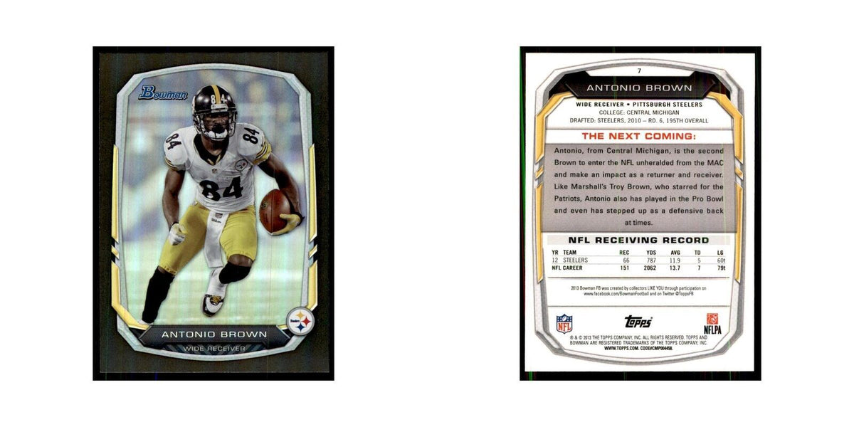 2013 Bowman Foil Antonio Brown #7