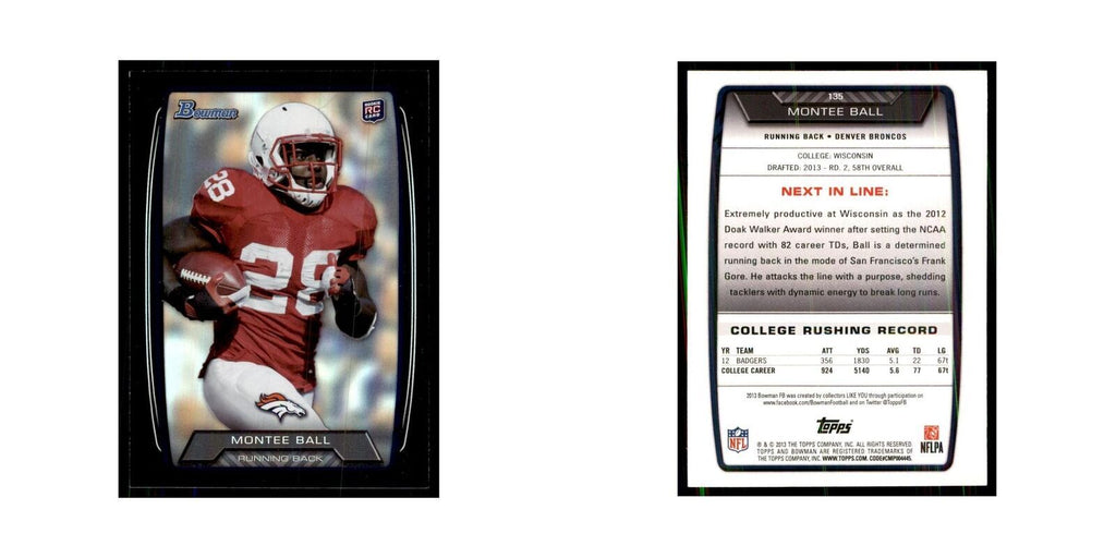 2013 Bowman Foil Montee Ball #135