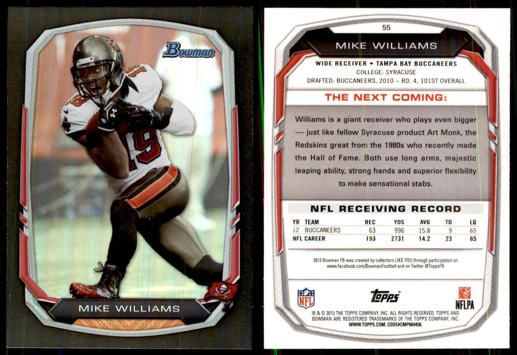 2013 Bowman Foil Mike Williams #55