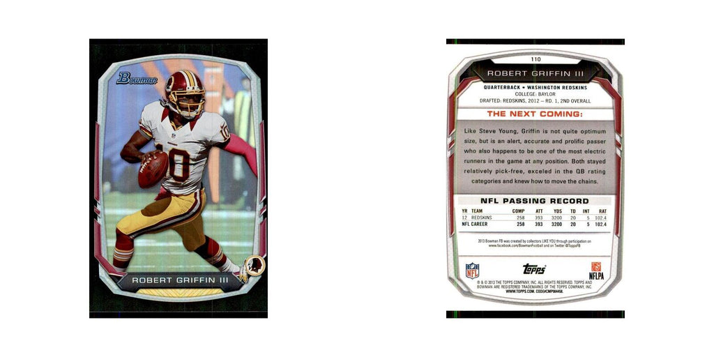 2013 Bowman Foil Robert Griffin III #110