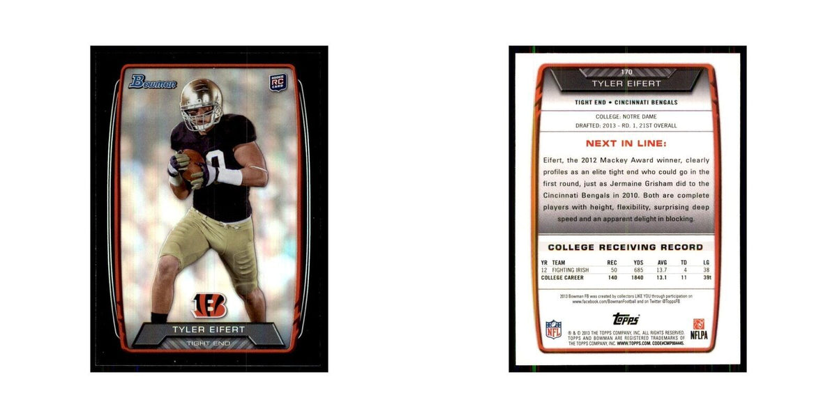 2013 Bowman Foil Tyler Eifert #170