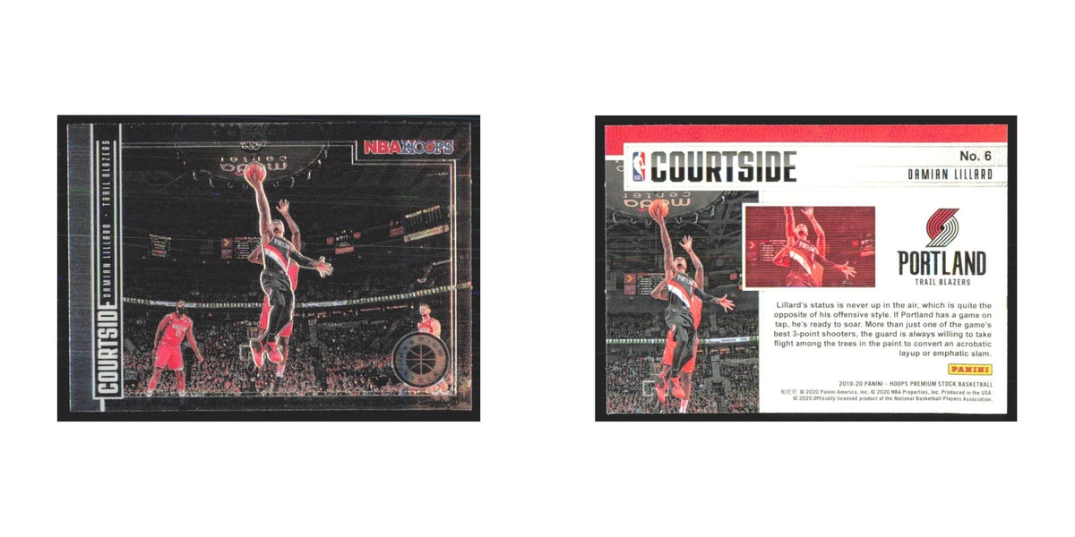 2019 NBA Hoops Premium Stock Damian Lillard Blazers #6