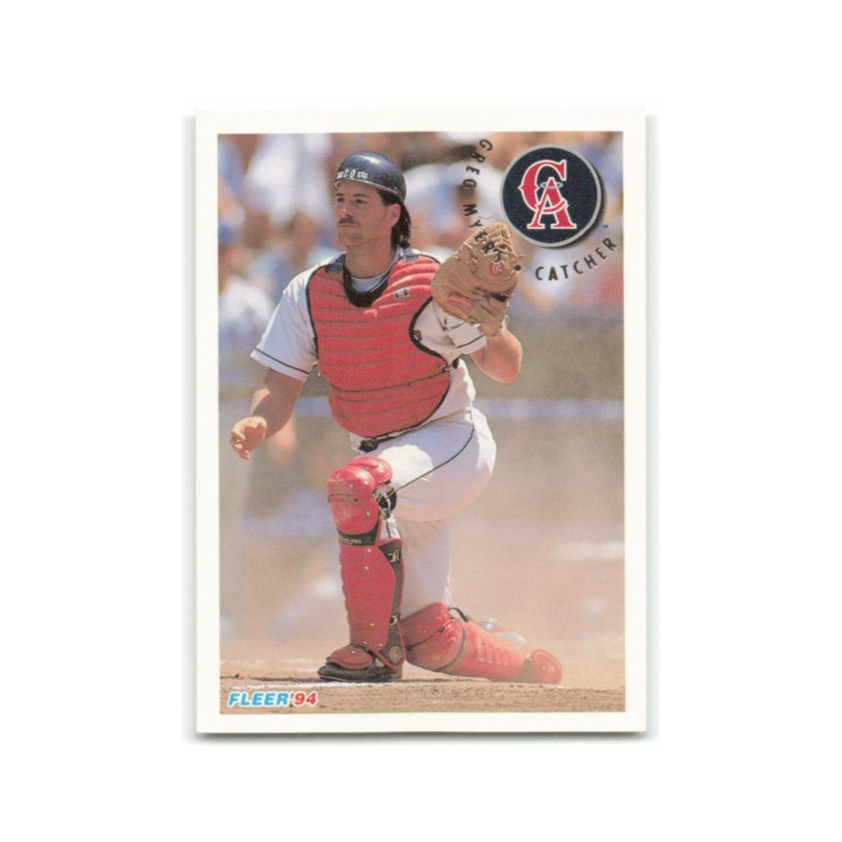 Greg Myers 1994 Fleer #65 California Angels Baseball Card NM