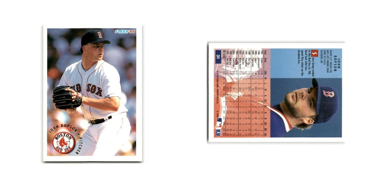 John Dopson 1994 Fleer #31 Boston Red Sox Baseball Card NM