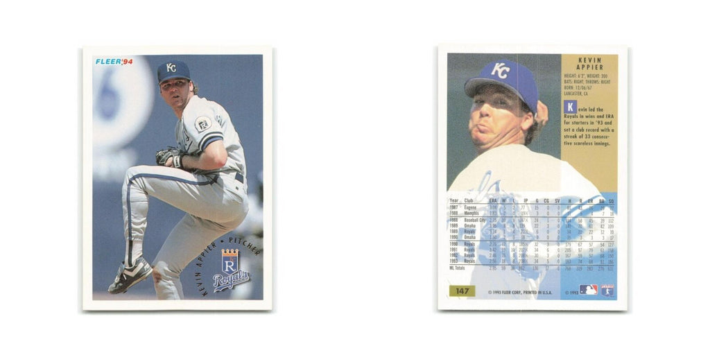 Kevin Appier 1994 Fleer #147 Kansas City Royals Baseball Card NM