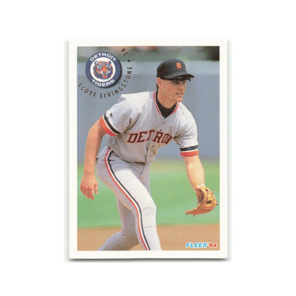 Scott Livingstone 1994 Fleer #139 Detroit Tigers Baseball Card NM