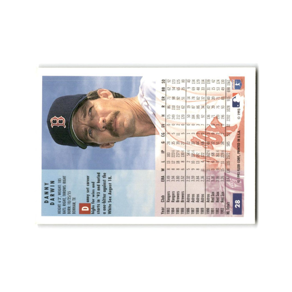 Danny Darwin 1994 Fleer #28 Boston Red Sox Baseball Card NM