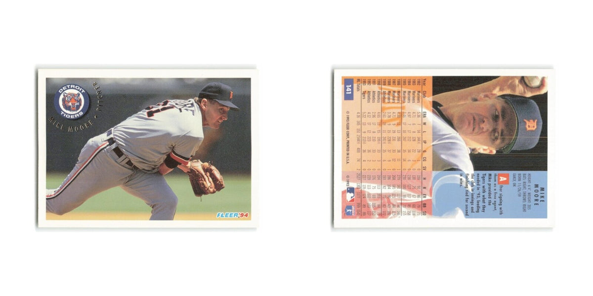 Mike Moore 1994 Fleer #141 Detroit Tigers Baseball Card NM