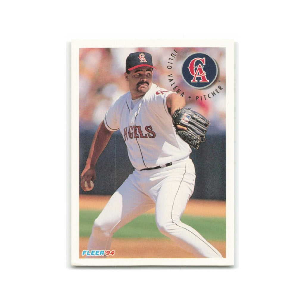 Julio Valera 1994 Fleer #72 California Angels Baseball Card NM