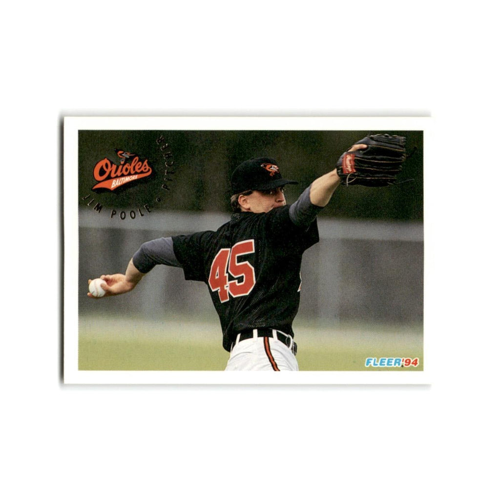 Jim Poole 1994 Fleer #16 Baltimore Orioles Baseball Card NM