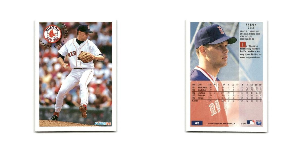 Aaron Sele 1994 Fleer #43 Boston Red Sox Baseball Card NM