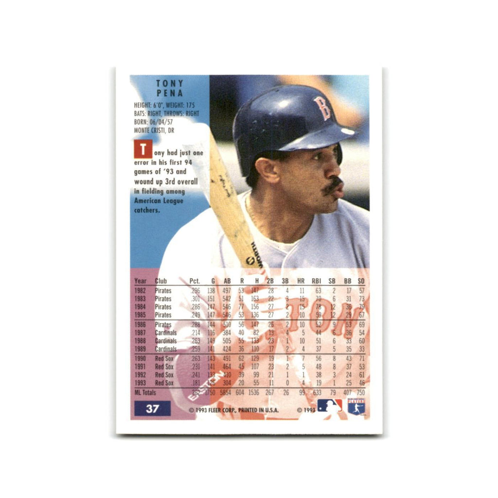 Tony Pena 1994 Fleer #37 Boston Red Sox Baseball Card NM