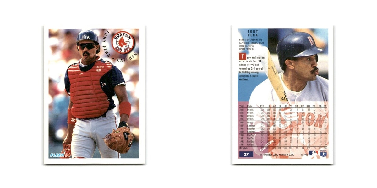 Tony Pena 1994 Fleer #37 Boston Red Sox Baseball Card NM
