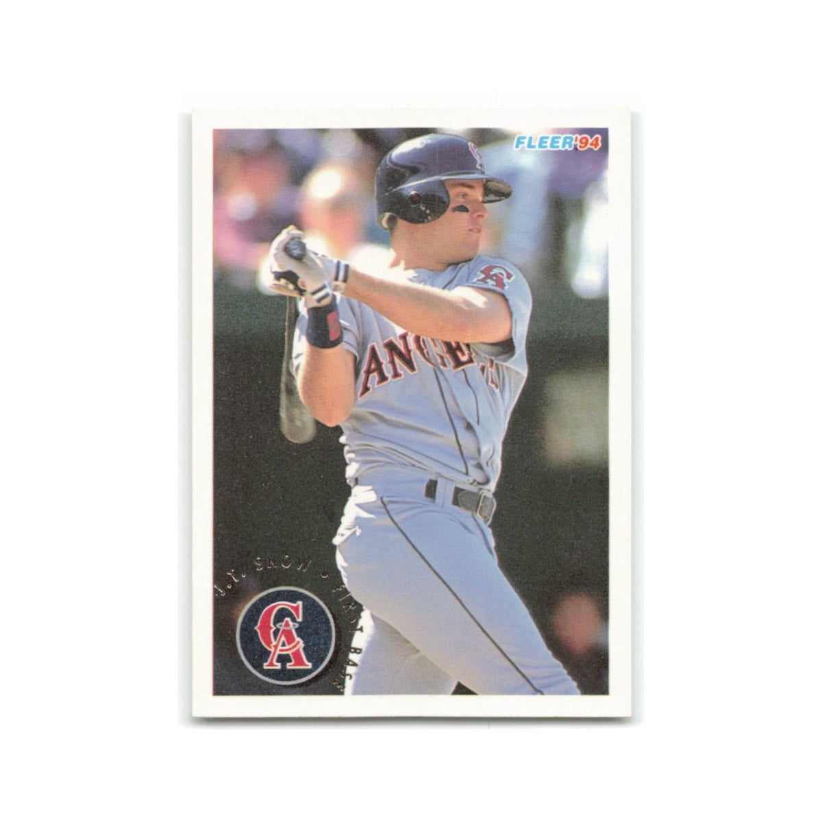 J.T. Snow 1994 Fleer #70 California Angels Baseball Card NM