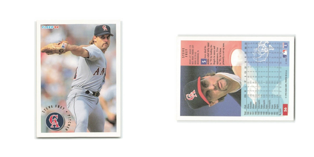 Steve Frey 1994 Fleer #56 California Angels Baseball Card NM