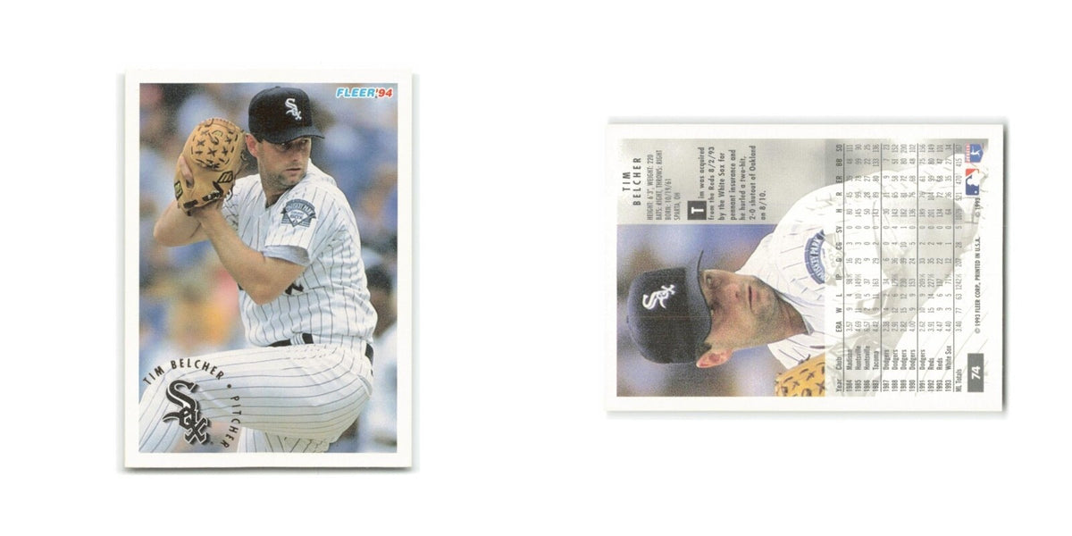 Tim Belcher 1994 Fleer #74 Chicago White Sox Baseball Card NM