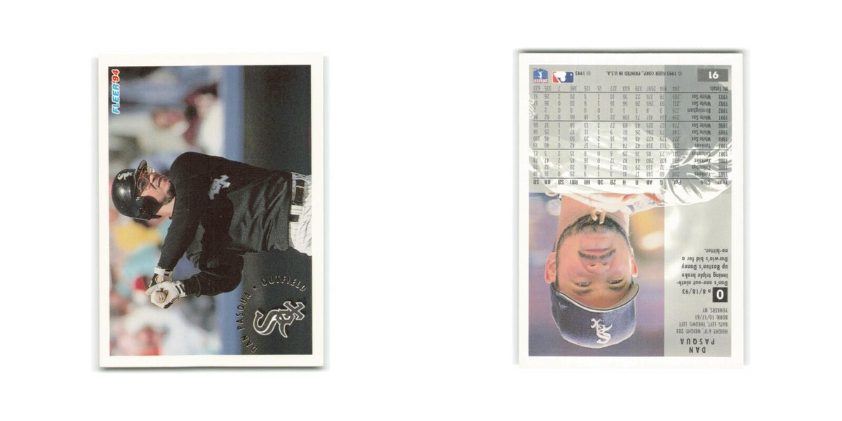 Dan Pasqua 1994 Fleer #91 Chicago White Sox Baseball Card NM