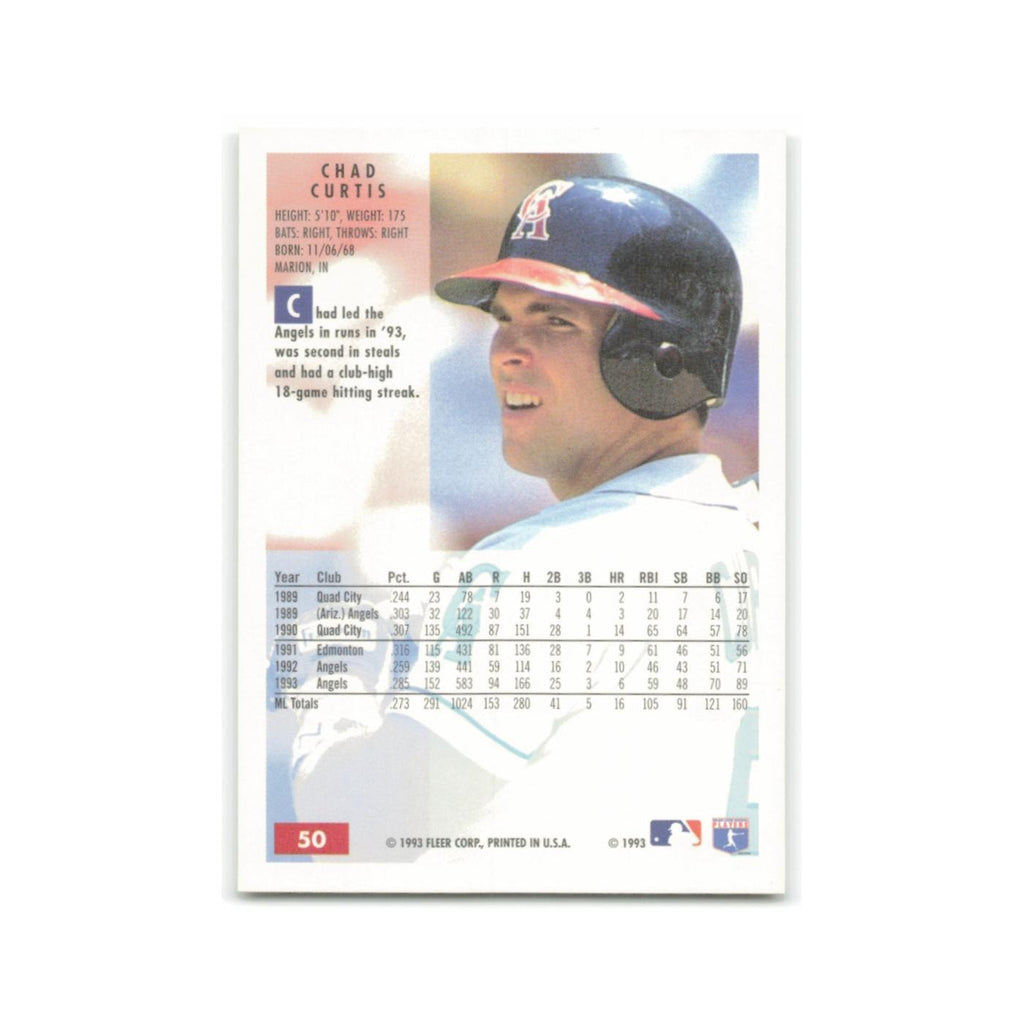 Chad Curtis 1994 Fleer #50 California Angels Baseball Card NM