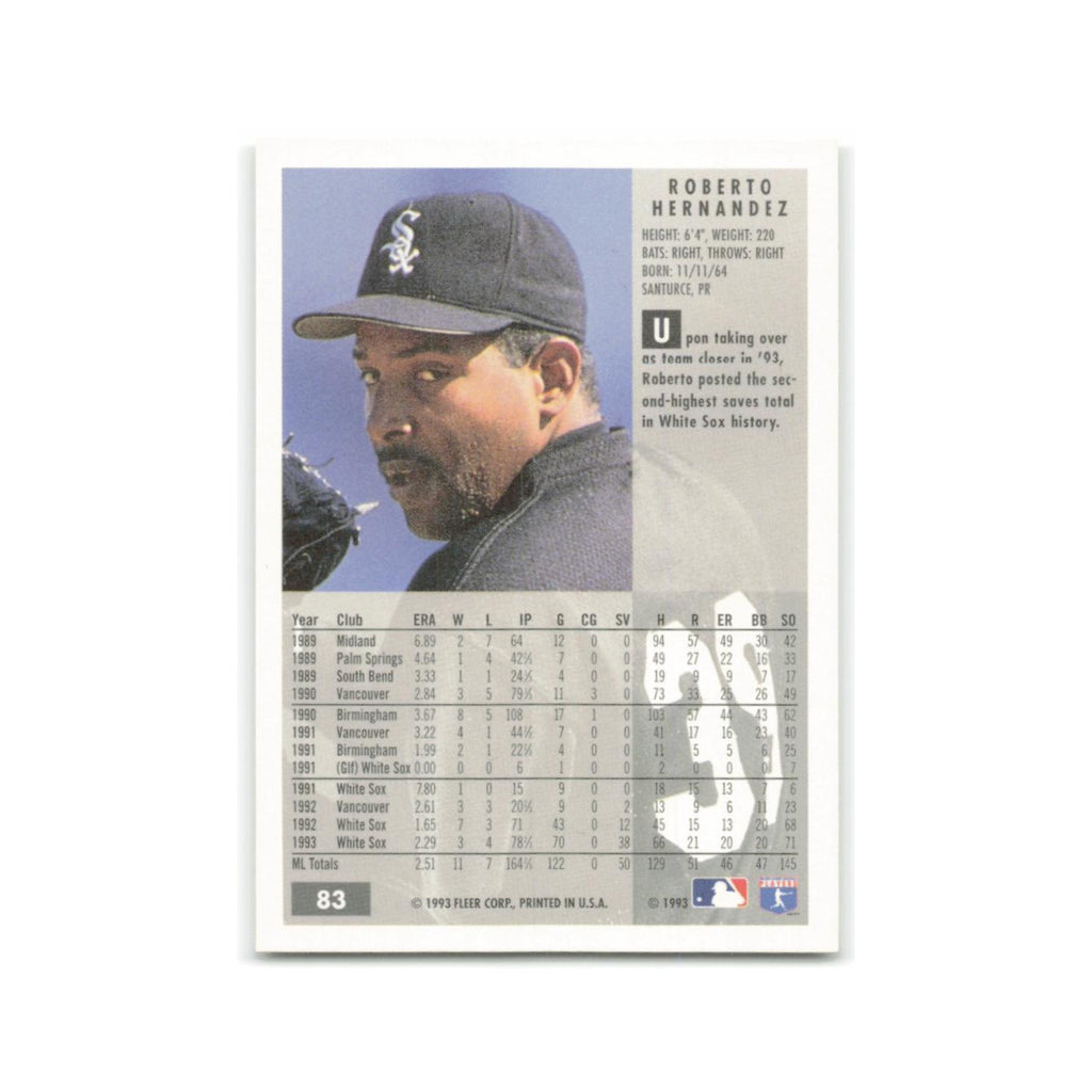 Roberto Hernandez 1994 Fleer #83 Chicago White Sox Baseball Card NM