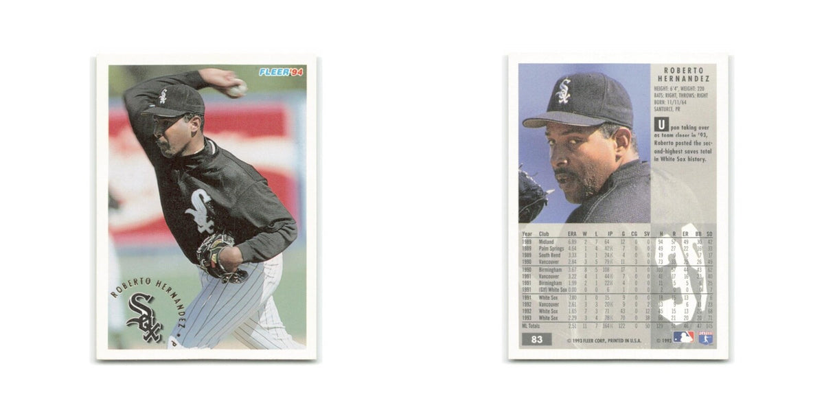 Roberto Hernandez 1994 Fleer #83 Chicago White Sox Baseball Card NM