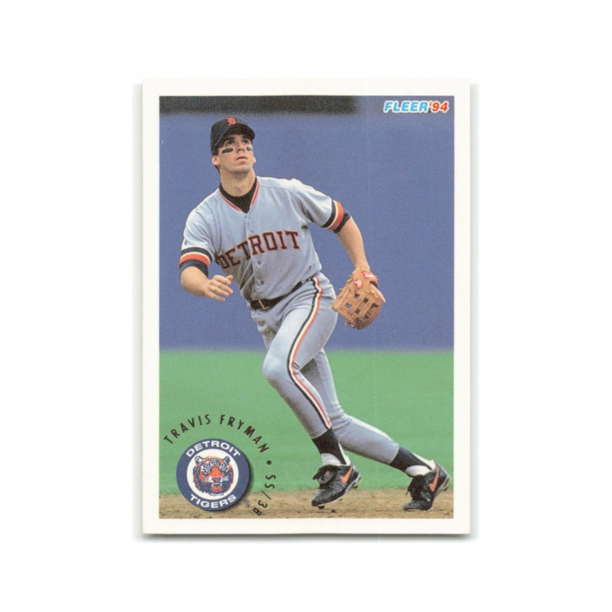 Travis Fryman 1994 Fleer #129 Detroit Tigers Baseball Card NM