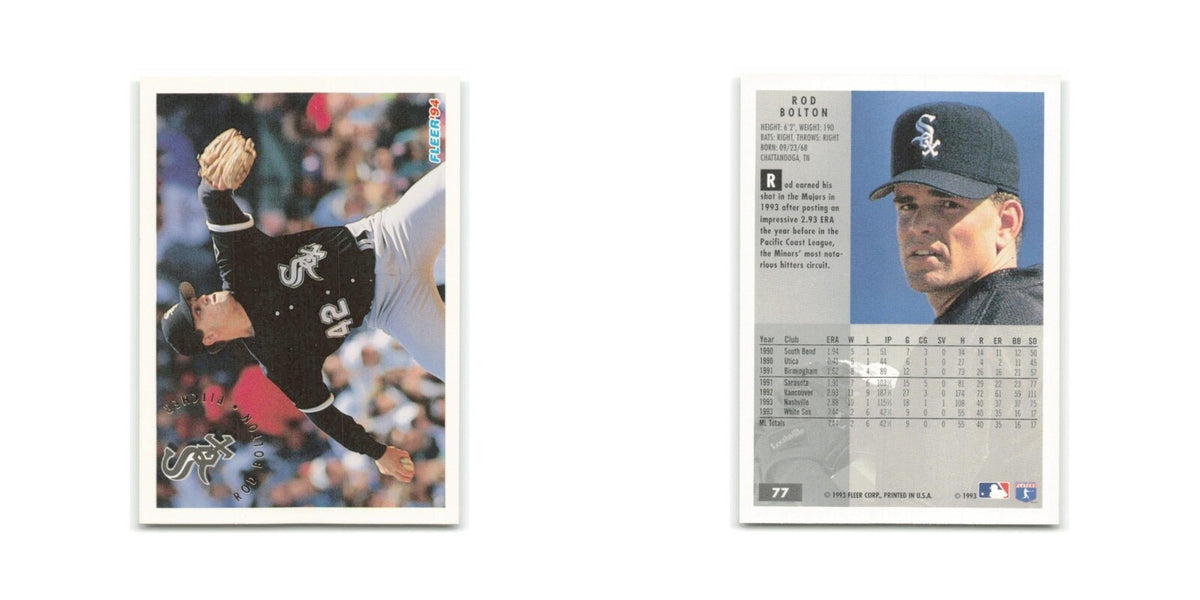 Rodney Bolton 1994 Fleer #77 Chicago White Sox Baseball Card NM