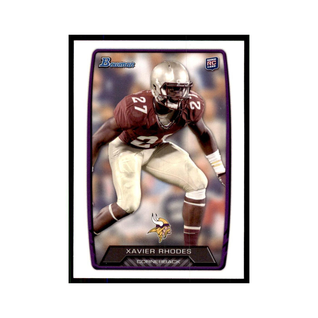 2013 Bowman Xavier Rhodes RC Football Cards #158