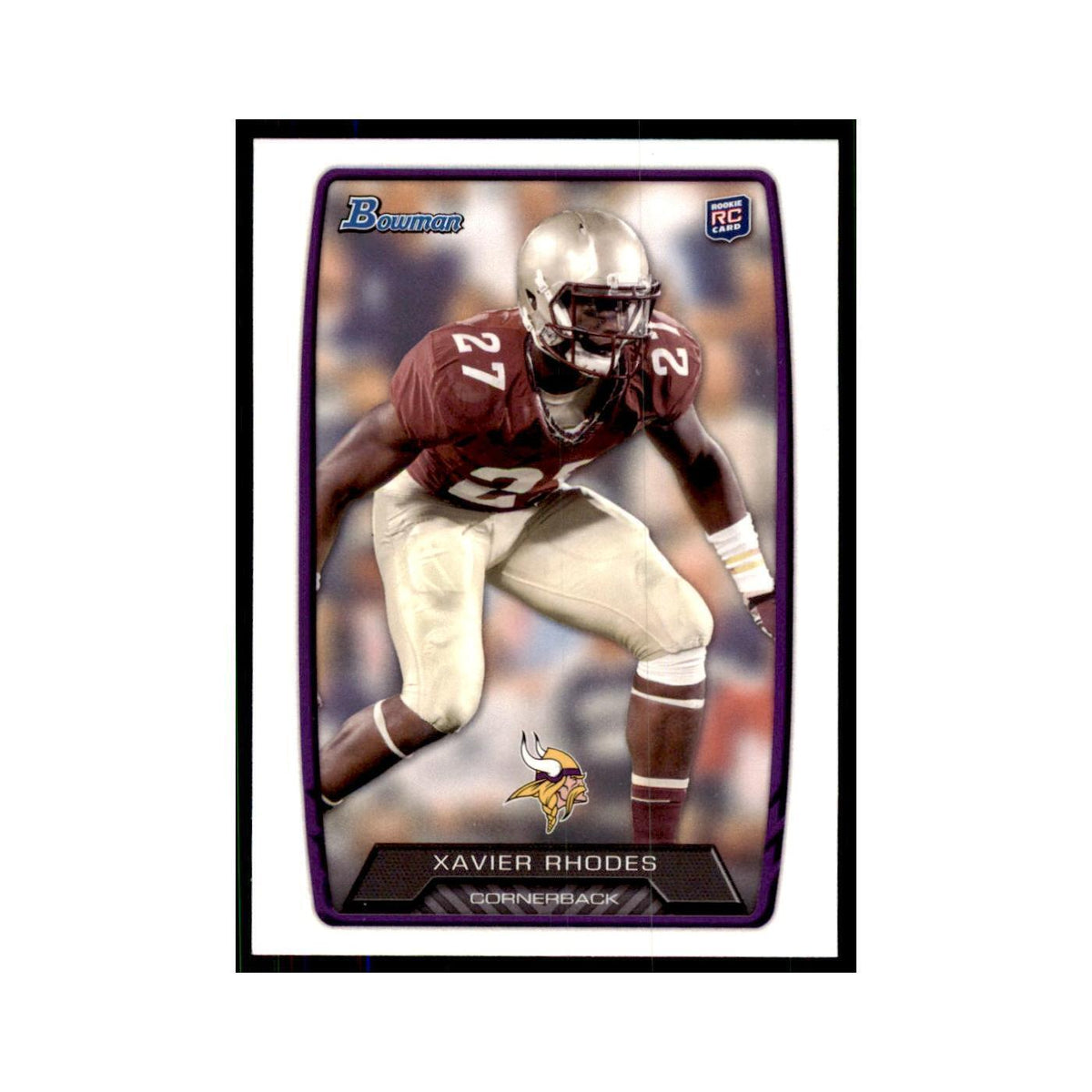 2013 Bowman Xavier Rhodes RC Football Cards #158