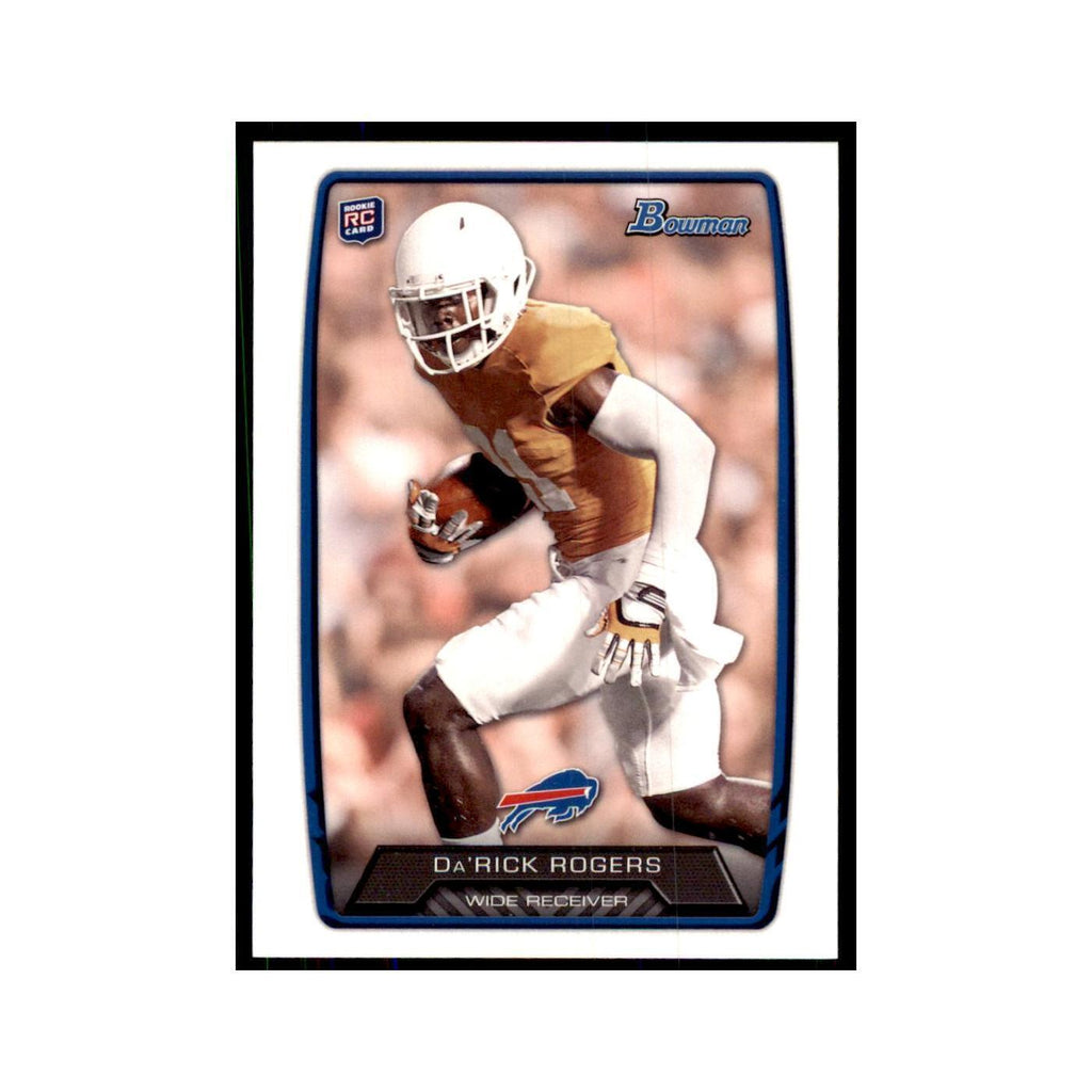 2013 Bowman Da'Rick Rogers RC Football Cards #212