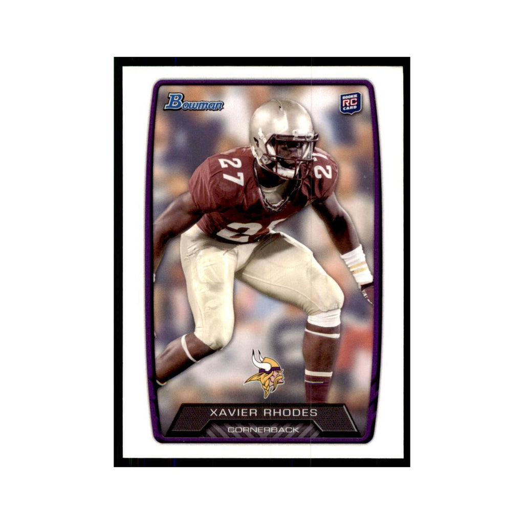 2013 Bowman Xavier Rhodes RC Football Cards #158