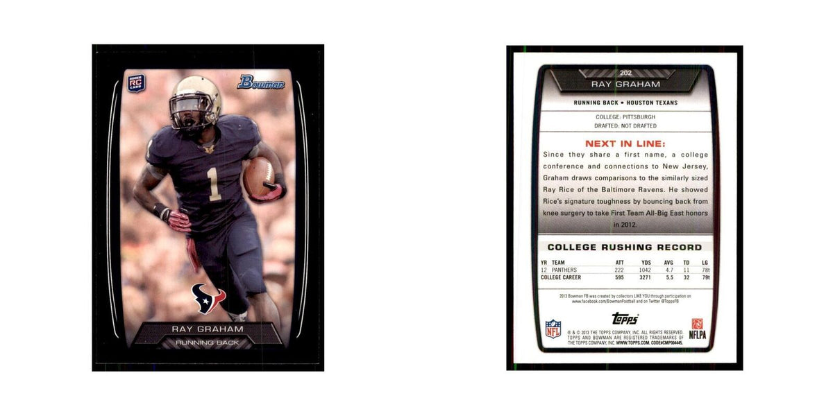 2013 Bowman Ray Graham RC Football Cards #202