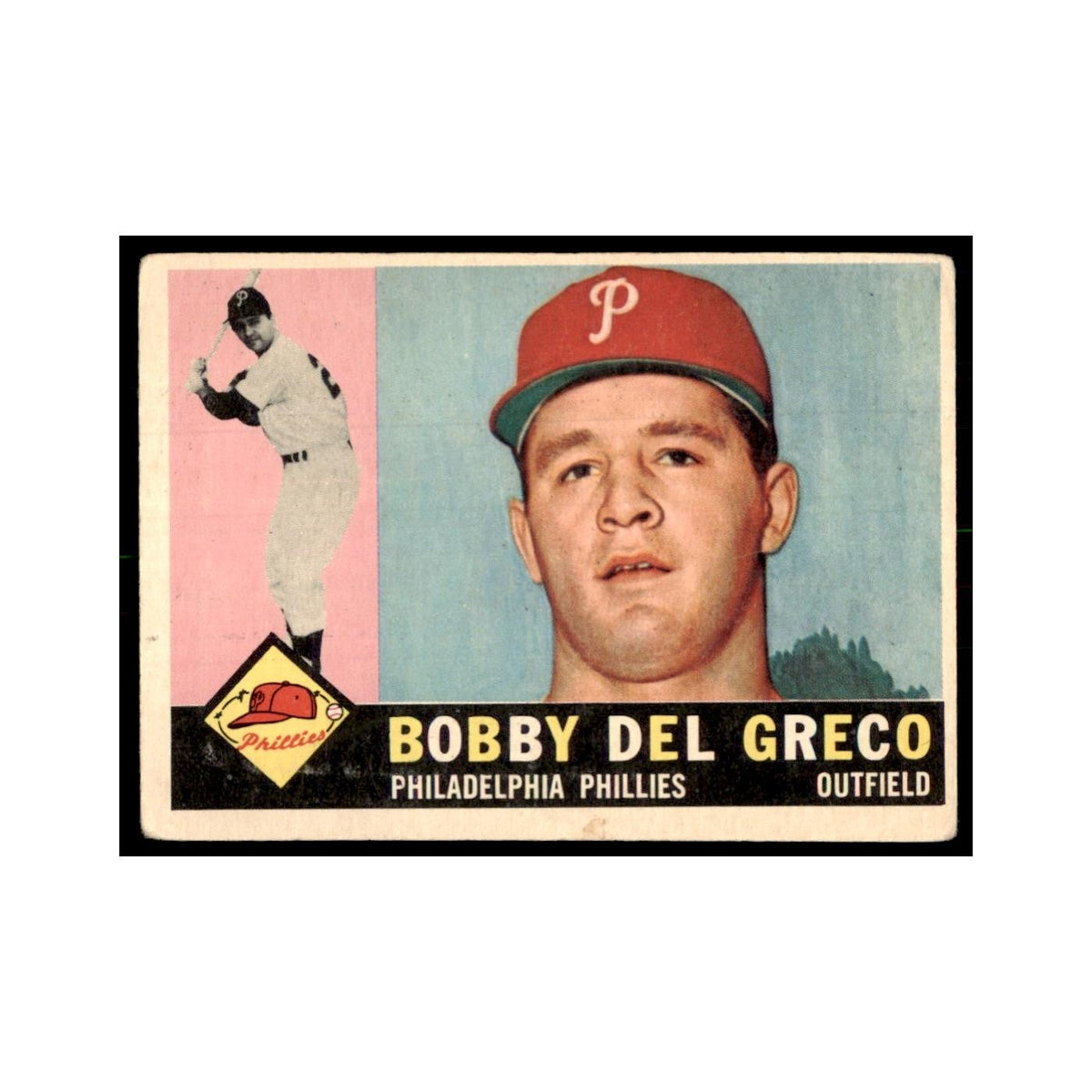 1960 Topps (damaged) Bobby Del Greco Baseball Cards #486