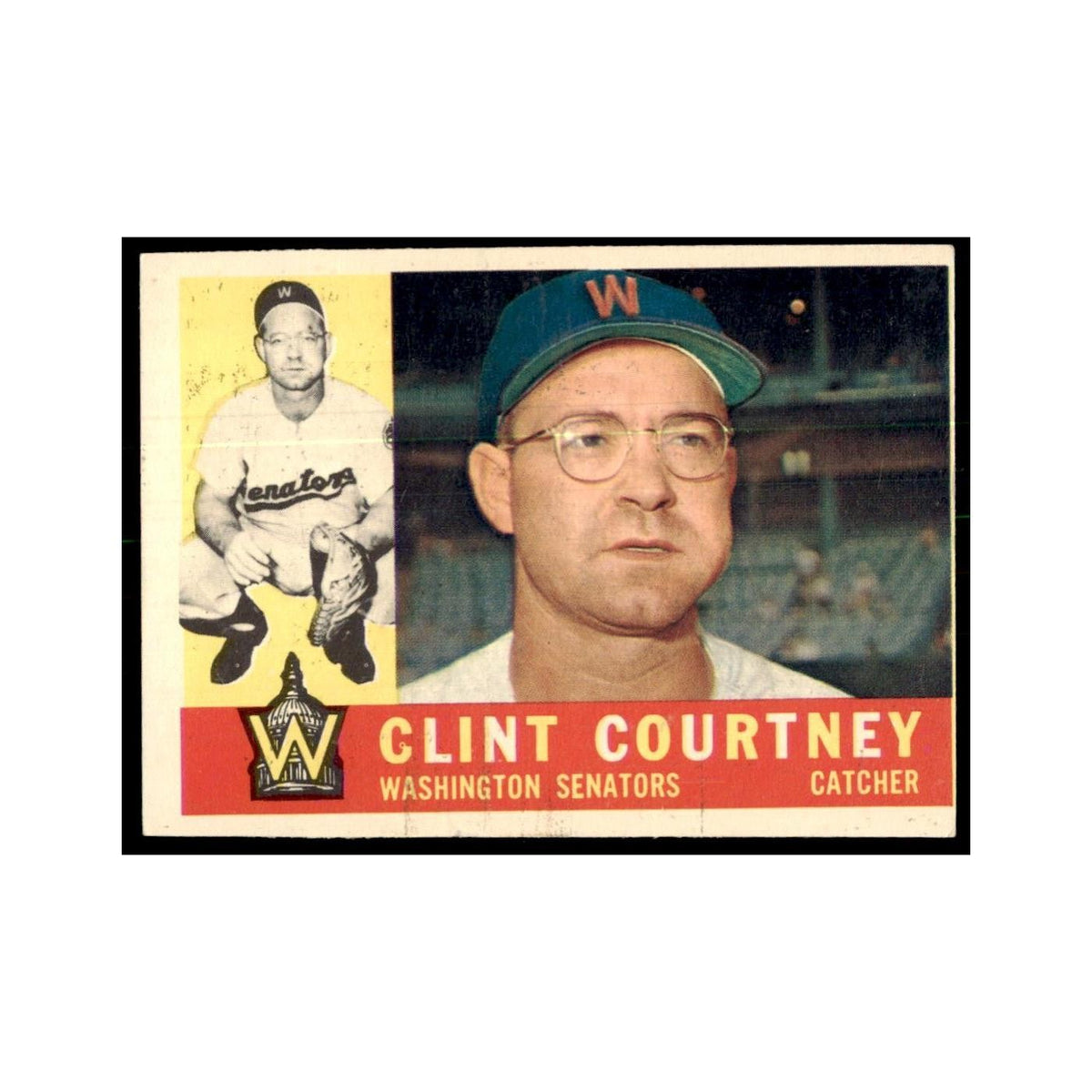 1960 Topps (damaged) Clint Courtney Baseball Cards #344