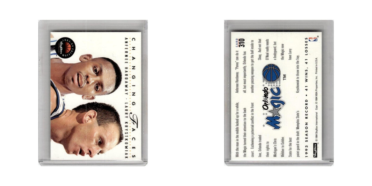 Anfernee Hardaway Larry Krystkowiak 1994 Skybox #310 Basketball Card NM