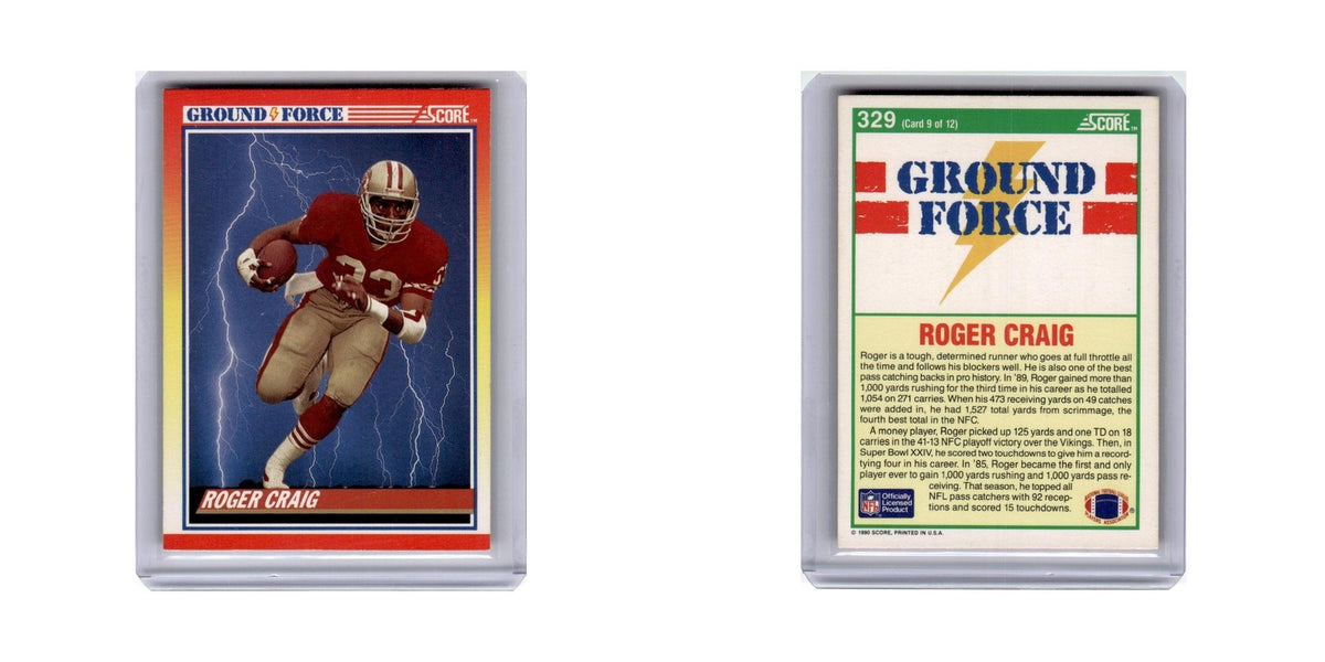 Roger Craig 1990 Score #329 San Francisco 49ers Football Card NM