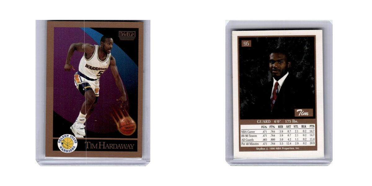 Tim Hardaway 1990 Skybox #95 Golden State Warriors Basketball Card NM