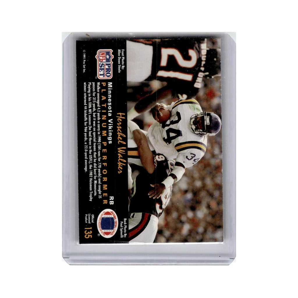 Herschel Walker 1991 Pro Set Platinum #135 Minnesota Vikings Football Card NM
