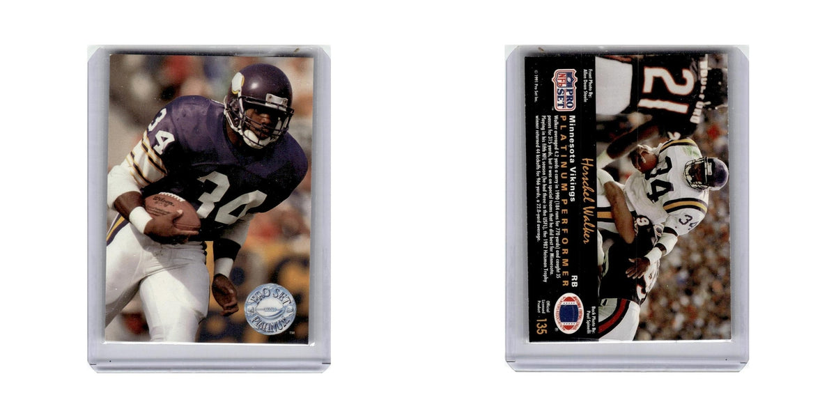 Herschel Walker 1991 Pro Set Platinum #135 Minnesota Vikings Football Card NM