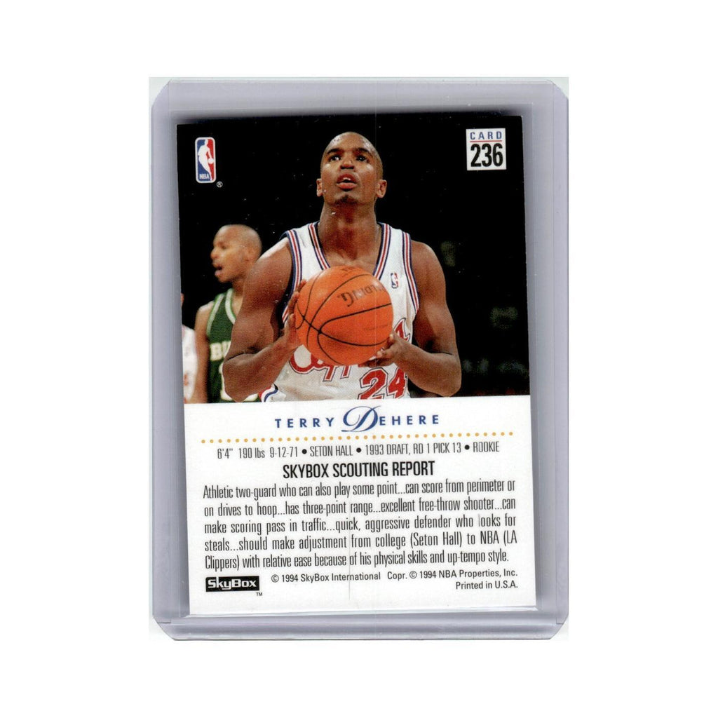 Terry Dehere 1994 Skybox #236 Los Angeles Clippers Basketball Card NM