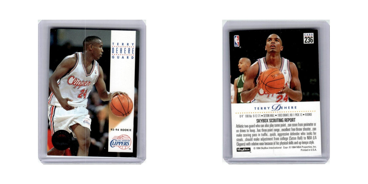 Terry Dehere 1994 Skybox #236 Los Angeles Clippers Basketball Card NM