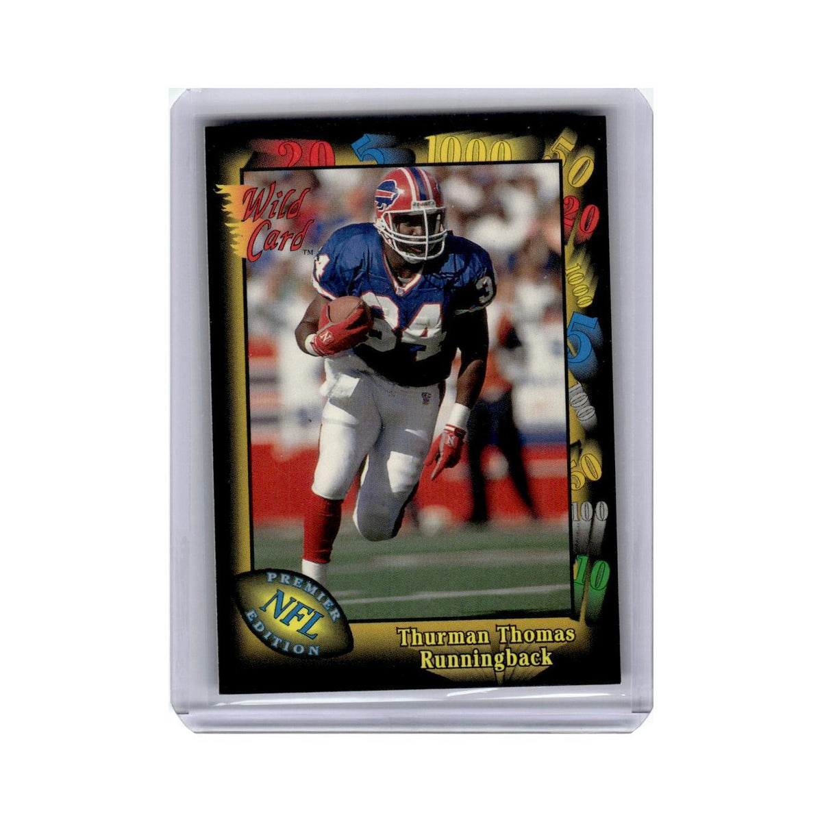 Thurman Thomas 1991 Wild Card #135 Buffalo Bills Football Card NM