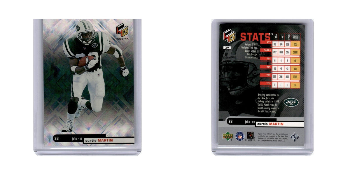 Curtis Martin 1999 Upper Deck HoloGrFX #39 New York Jets Football Card NM