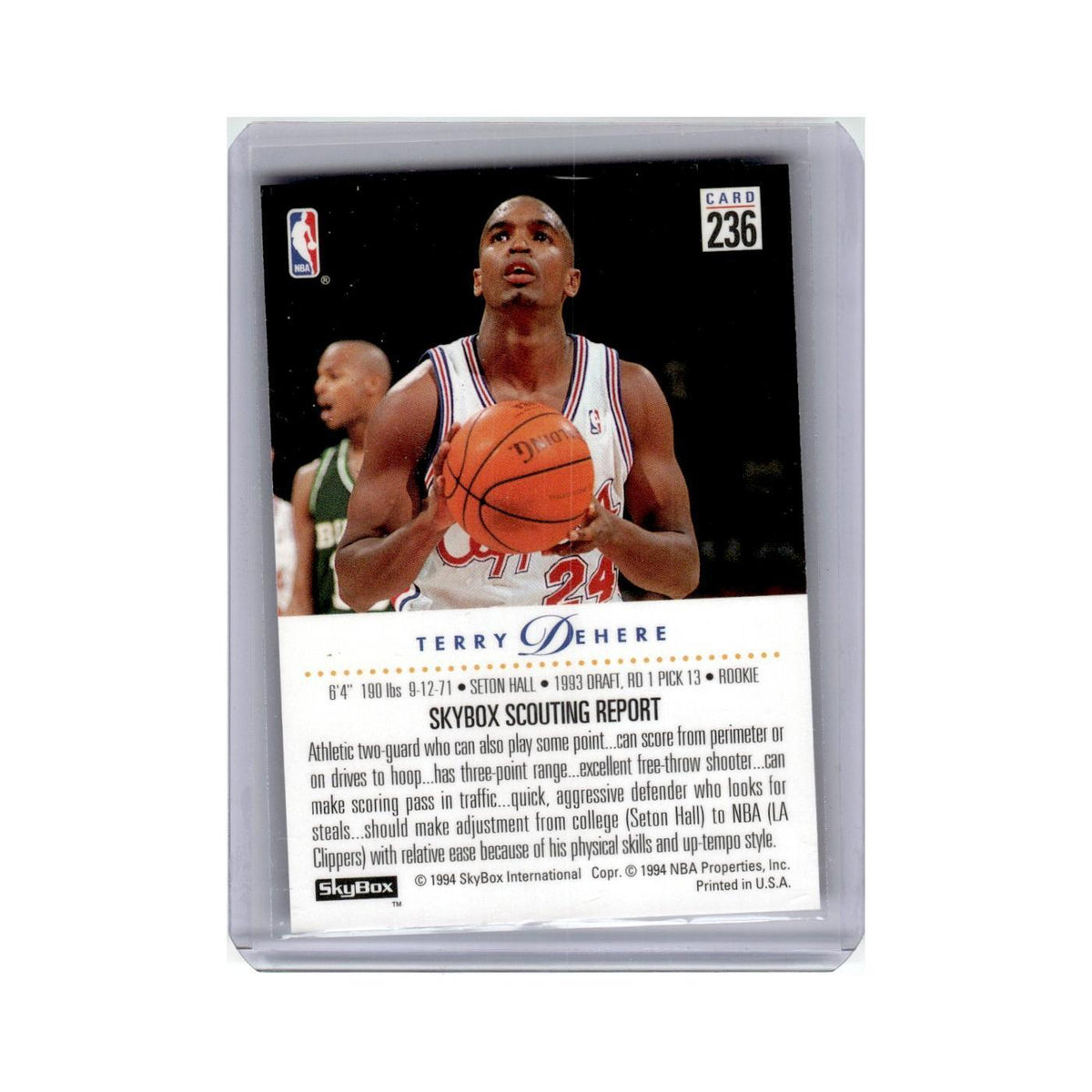 Terry Dehere 1994 Skybox #236 Basketball Card NM