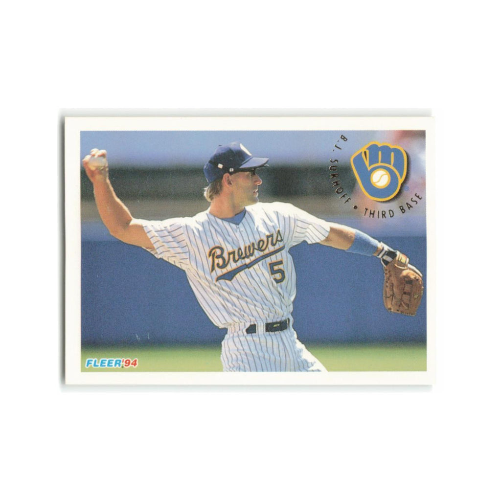 B.J. Surhoff 1994 Fleer #192 Milwaukee Brewers Baseball Card NM