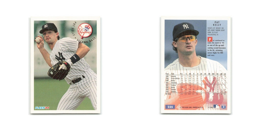 Pat Kelly 1994 Fleer #235 New York Yankees Baseball Card NM